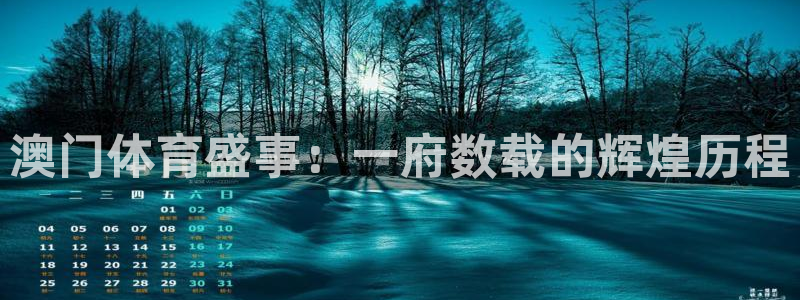 澳门体育盛事：一府数载的辉煌历程